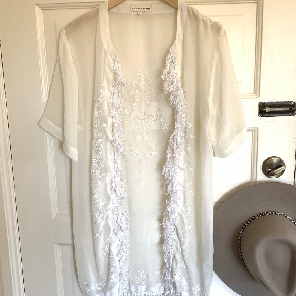 Urban Outfitters Fringe Kimono sz S